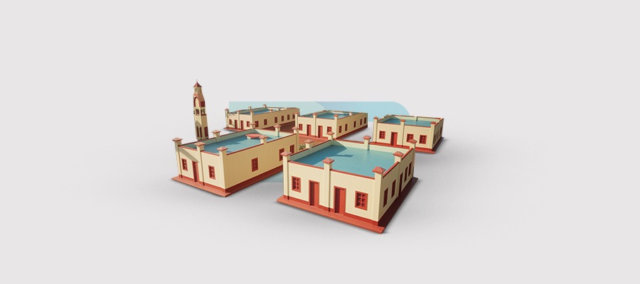 مجمع صغير بالسقف الزنكي